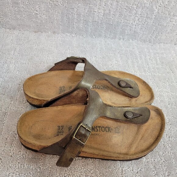 Birkenstock Gizeh Unisex Size 37 L6 M4 Slip On Buckle Strap Thong Sandals - Picture 1 of 11